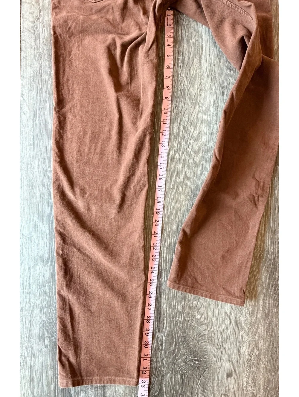 Banana Republic Traveler Pants Men 32x34 Brown Athletic Tapered Stretch 5 Pocket
